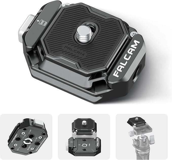 ULANZI F38 Multi-Hole Camera Quick Release Plate Kit, w 1/4" to 3/8" Screw