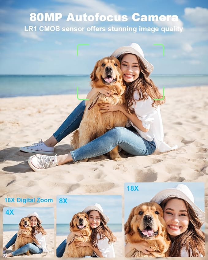 5K-Digital-Cameras for Photography: 2026 Upgrade 80MP 3.5"+2" Dual Screen for