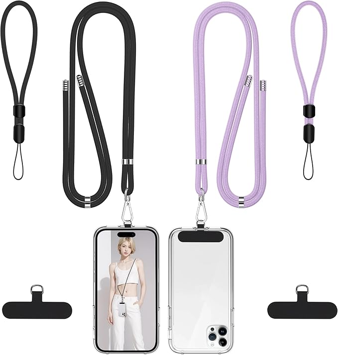 takyu Phone Lanyard, 2 Pack Adjustable Cell Phone Lanyard Crossbody Neck Strap