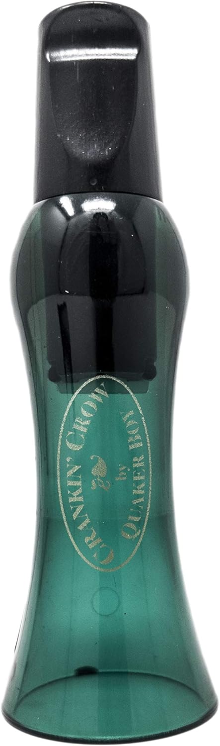 Quaker Boy Crankin' Crow Call - Realistic Sound | Green Color for Effective Hunting