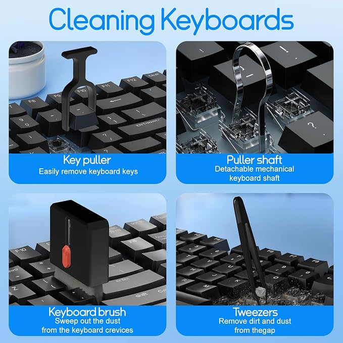 Keyboard Cleaning Kit Laptop Cleaner, All-in-1 Multi-Function Electronic