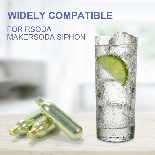 CO2 Soda Chargers - 8g Food Grade Cartridges for Soda Makers | Non-Threaded, 10 Pack
