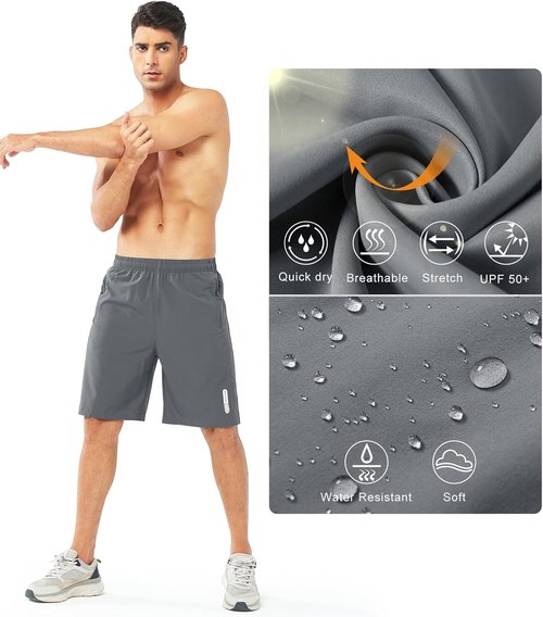 NORTHYARD Men's Athletic Running Shorts - Quick Dry Lightweight Gym Workout Shorts | 5"/7"/9" Options