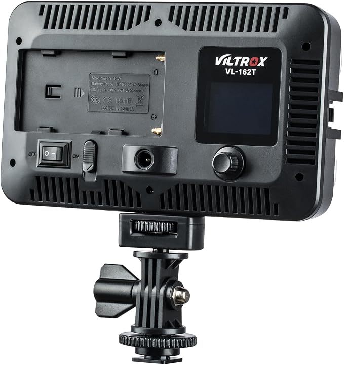 VILTROX VL-162T CRI95+ LED Video Light, Portable Camera Photo Light Panel