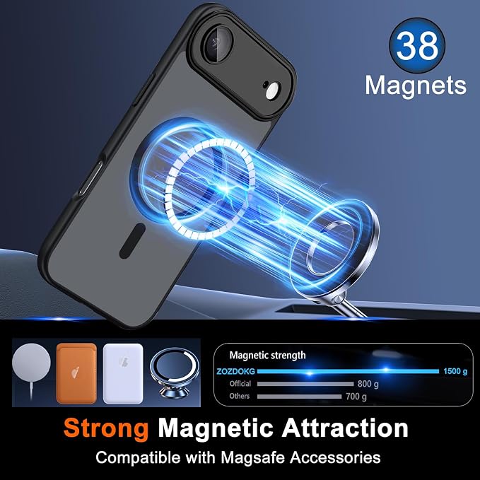 for iPhone Air Case, Magnetic iPhone 17 Air Phone Case