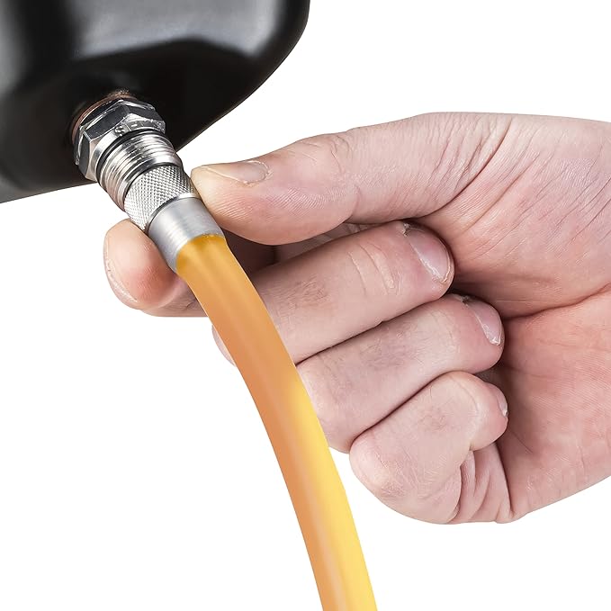 Stahlbus Oil Drain Valve Plug M16x1.5x12mm Steel - CLEAN, EASY, NO TOOL Oil Change - Include Oil Drain Plug, Washer, Cap, Connector, Silicone Hose