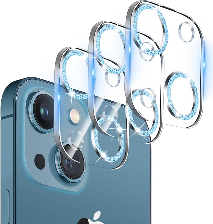 【3 Pack】Dengduoduo Tempered Glass Camera Lens Protector