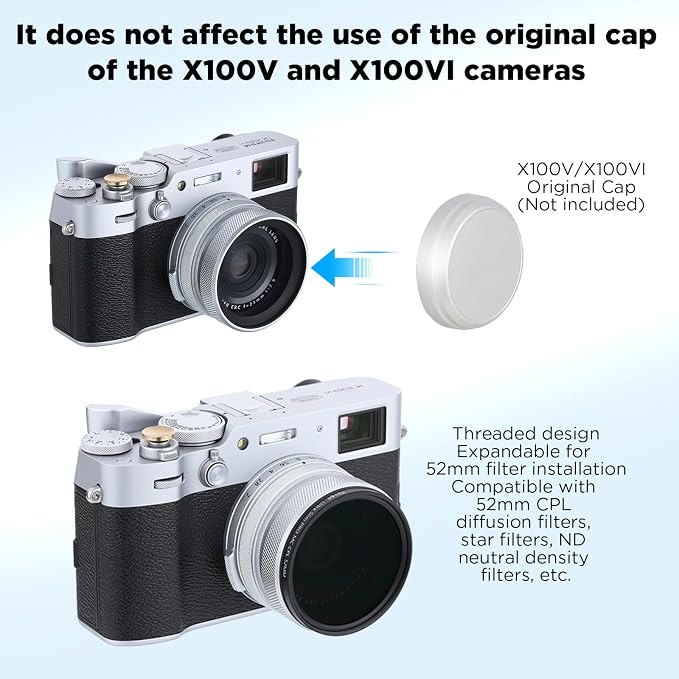 Haoge LUV-X54W Metal Lens Hood