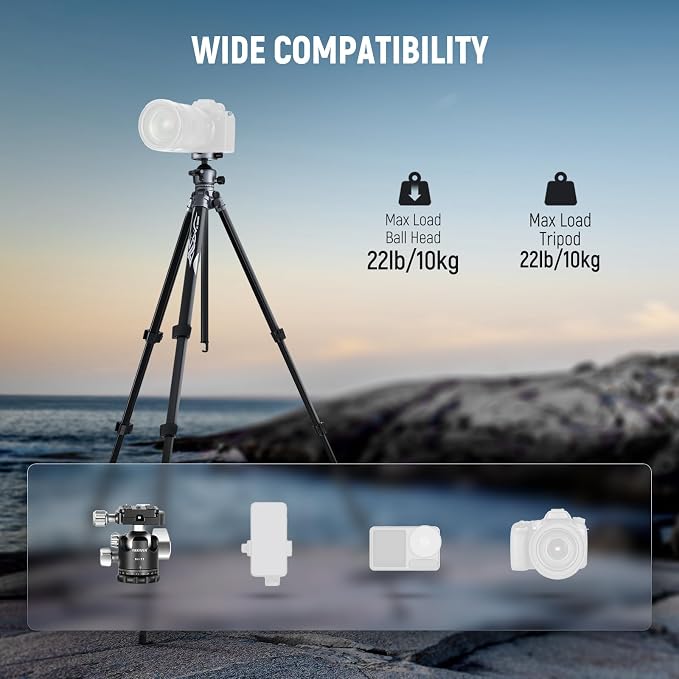 NEEWER LITETRIP LT07 61" Aluminum Travel Tripod