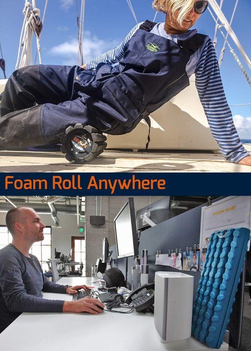 Brazyn Morph Foam Roller - Collapsible Travel Foam Roller for Back Pain Relief & Muscle Recovery | Sage