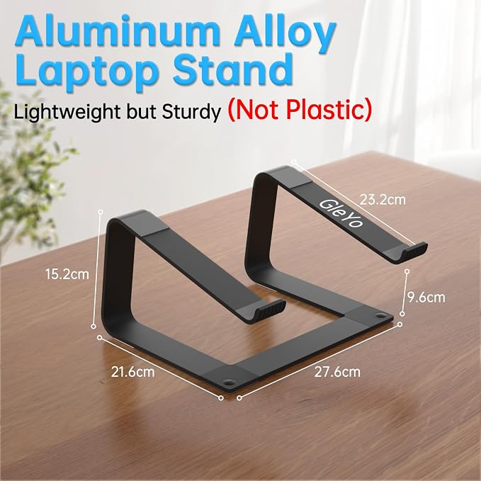 Laptop Stand for Desk Detachable Aluminum Computer Riser Portable Metal