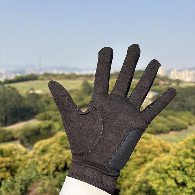 PINKTEE Women's RainGrip Golf Glove Left Hand All Weather Ladies Soft Golf Gloves with Marker for Hot Wet Weather
