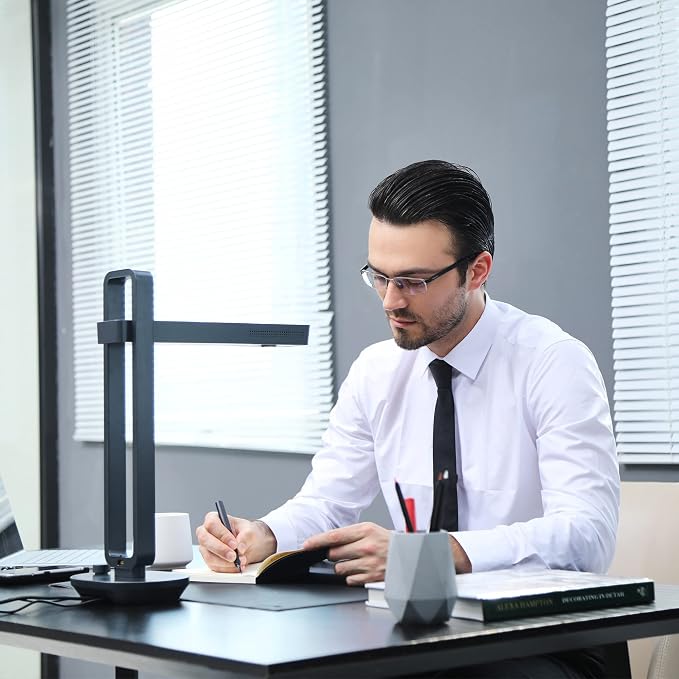 CZUR Aura Pro Portable Book Scanner, A3 Document Scanner, Auto-Flatten &