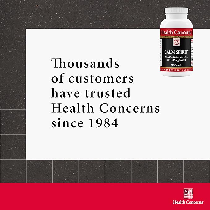Health Concerns Calm Spirit - Calm Support - Stress Relief & Sleep Supplement - 270 Capsules