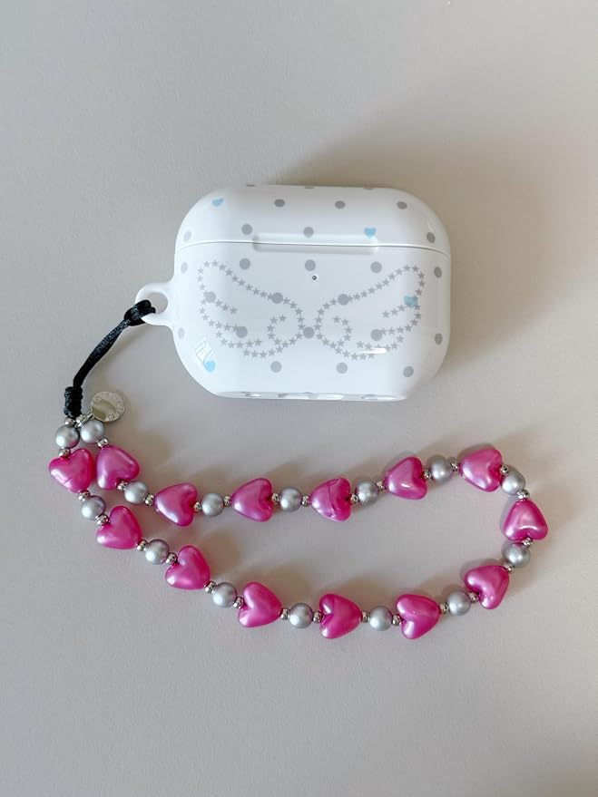 Drawwind Phone Charm Beaded Wristlet Strap Universal Cell Phone Lanyard Cute