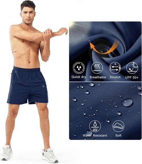 NORTHYARD Men's Athletic Running Shorts - Quick Dry Lightweight Gym Shorts | 5"/7"/9" Options