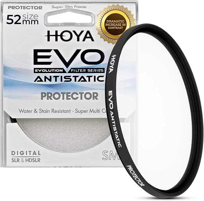 Hoya EVO Antistatic 52mm Filter — Premium Optical Glass w/ 16-Layer SMC Lens