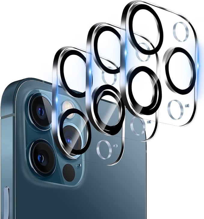 Dengduoduo 3 Pack Tempered Glass Camera Lens Protector