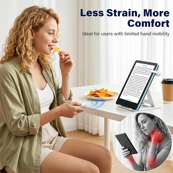 DATAFY Page Turner for Kindle Paperwhite Oasis Kobo eReaders, Camera Camcorder