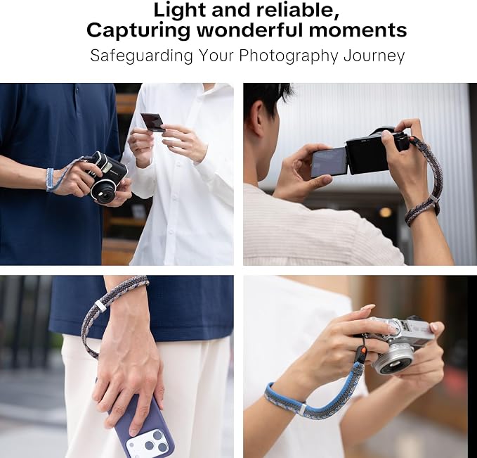 PGYTECH Camera Wrist Strap Slim Trendy Style, Adjustable Quick Release