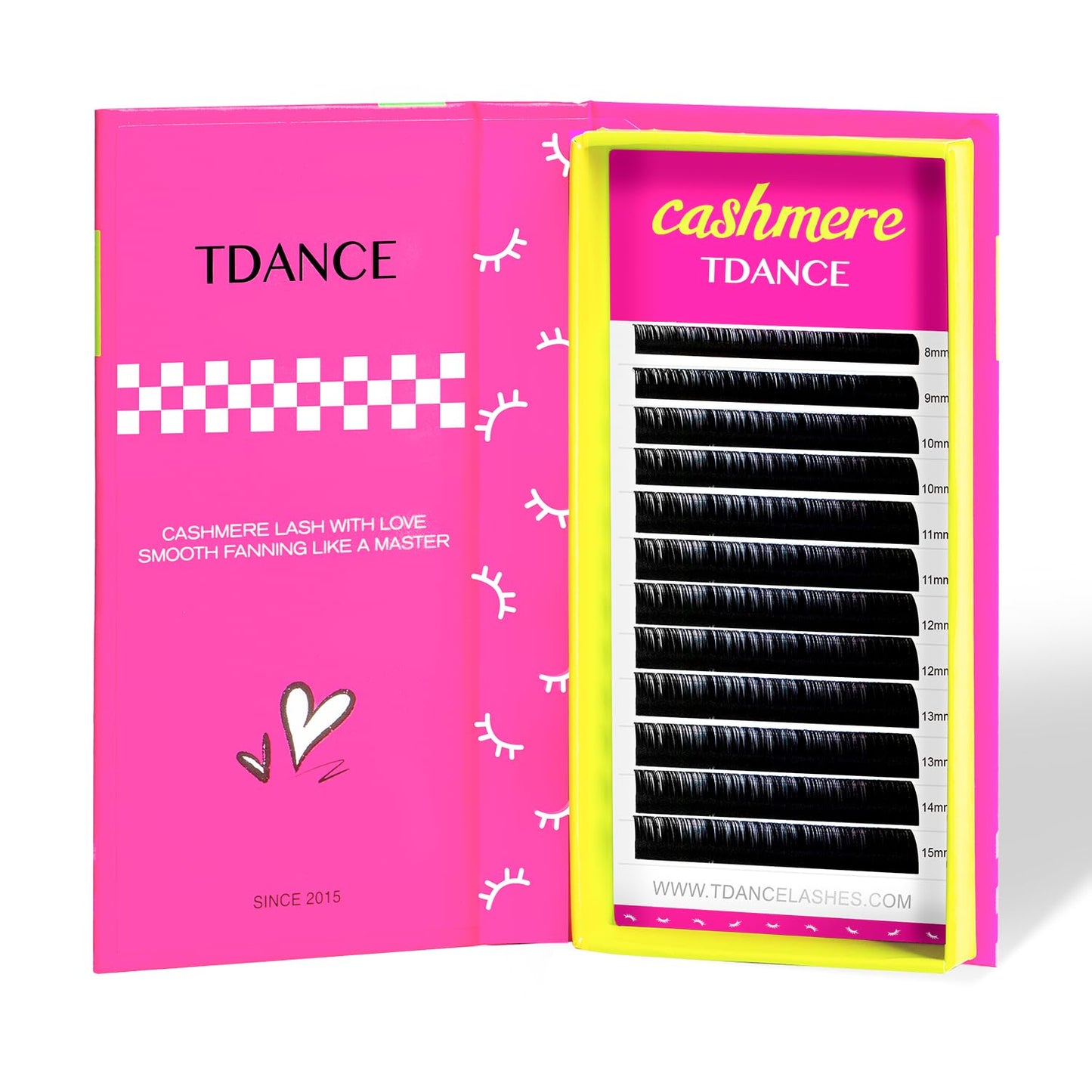 Tdance Cashmere Lash Extensions Super Soft Classic Lash Extensions 0.05Mm Thickness D Curl Single Length 12Mm Volume Lash Extens