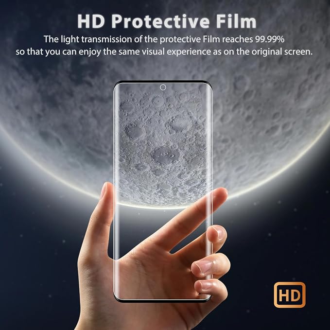 2 Pack for Google Pixel 7 Pro Screen Protector + 2 Pack Camera Lens Protector
