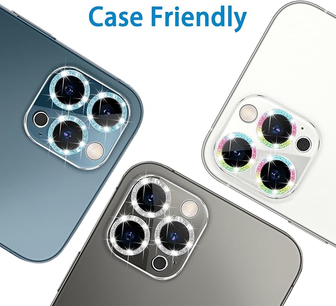 Dengduoduo 3 Pack Tempered Glass Camera Lens Protector