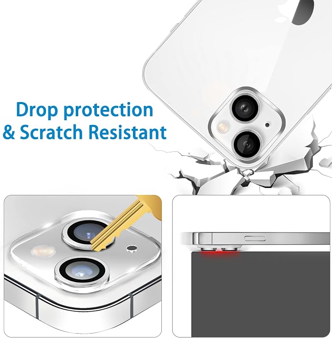 Dengduoduo 3 Pack Tempered Glass Camera Lens Protector