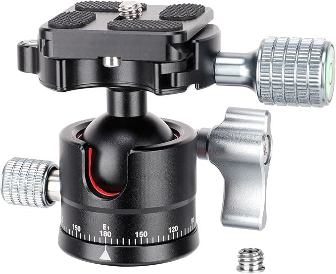 Koolehaoda Mini Ball Head with Arca Quick Release Plate, 360° Panoramic | Φ28mm