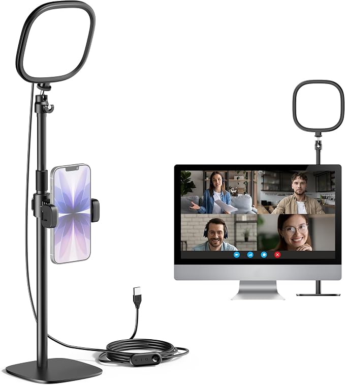 InnoGear Zoom Lighting for Computer, 50 Light Modes Video Conference Lighting