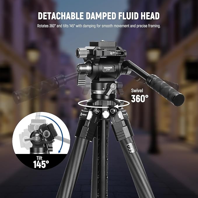 NEEWER 60.4" Travel Tripod Carbon Fiber