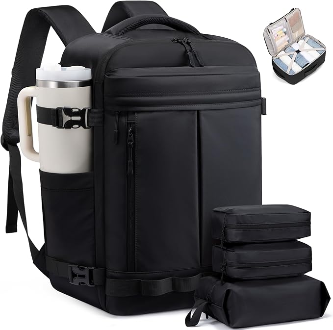 LOVEVOOK 50L Travel Backpack for Women Men, Airline Approved Carry On Luggage