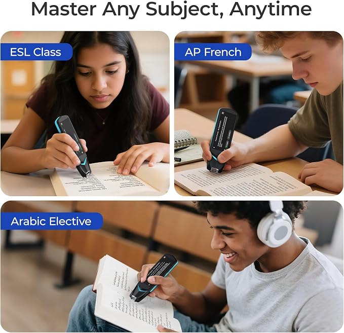 NEWYES AI Pen, Reading Pen for Dyslexia Scan Reader Pen 4 Text to Speech Device