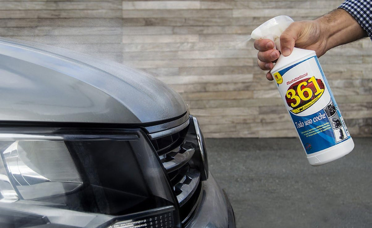 Sisbrill 361 Multi Purpose Car Interior Cleaner Spray - Stain Remover Seat Cleaner, Upholstery, Dashboard, Leather - Car Cleaning Supplies Interior and Exterior - 25 fl oz