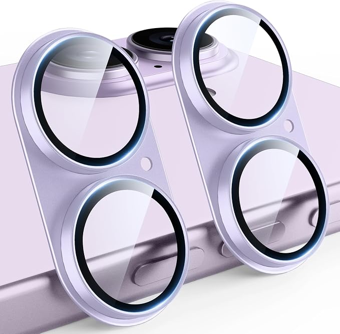 TAURI 2 Pack for iPhone 17 Camera Lens Protector, Full Coverage Military-Grade