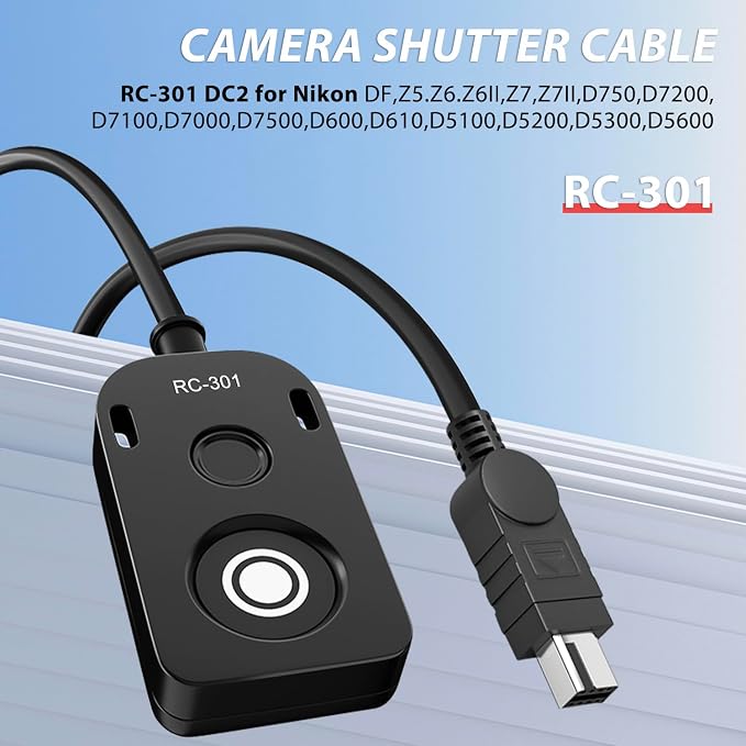 for Nikon Cable Release D750 D7200 Z6 Z7 Z7II Remote Camera Small Shutter