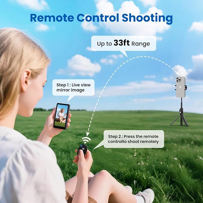 Vlog Selfie Monitor Screen iPhone, 4K 60fps Recording, Wireless Screen Mirroring