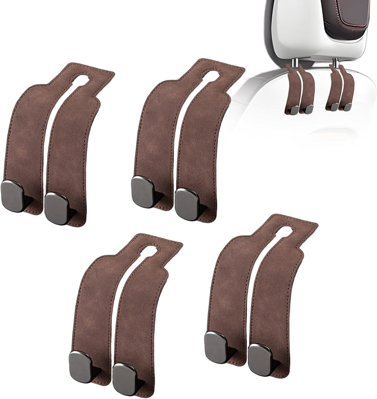 Car Purse Hook Purse Hook for Car Seats Headrest Car Seat Hooks,Heavy Duty Vehicle Organizer for Handbags, Groceries, Purses, Keep Car Tidy (Gray, 2 Pack)