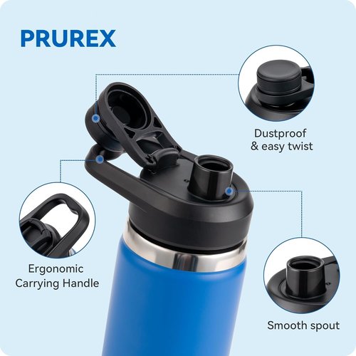 Hydro Flask Wide Mouth Spout Lid - Durable, BPA-Free & Leak-Proof Replacement for 12-64 oz Bottles | 1 Pack
