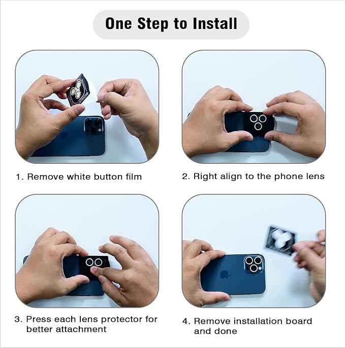 Bling Diamond Individual Camera Lens Protector