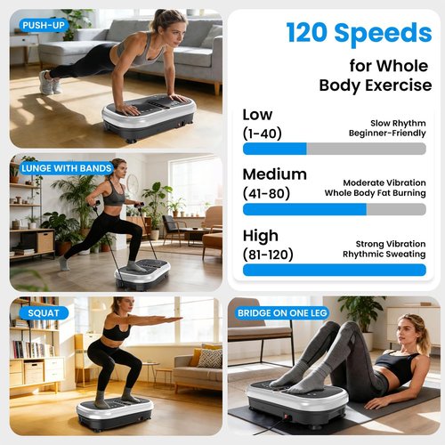 AXV Vibration Plate - Full Body Fitness Machine for Weight Loss | Shaking Exercise Platform