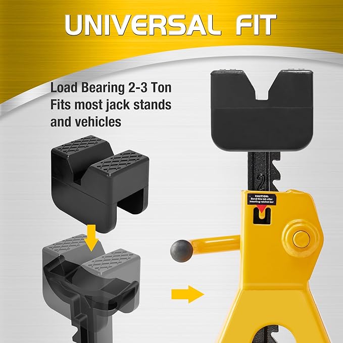 TONDA Floor Jack, Low Profile 2 Ton Hydraulic Aluminum and Jack Pads 2 Pack and Jack Stand Pads 2 Pack