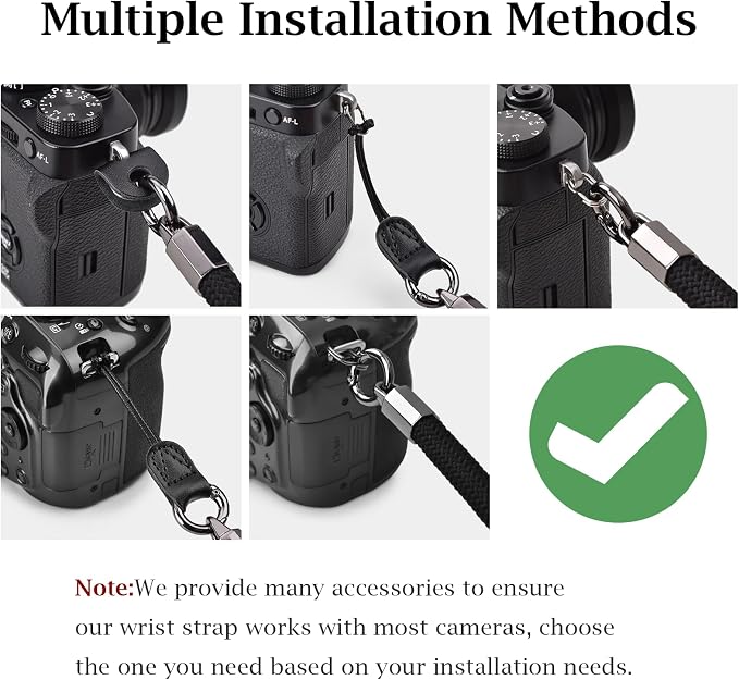 VOVMOEYA Nylon Braided Camera Rope Strap, Camera Neck Shoulder Strap