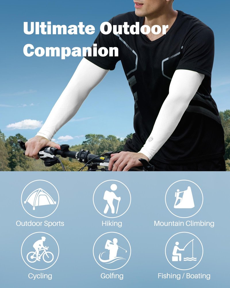 SHINYMOD Arm Sleeves for Women, Sun UV Golf Sleeves for Men Protection Cooling Tattoo Cover Up Sleeve for Arm