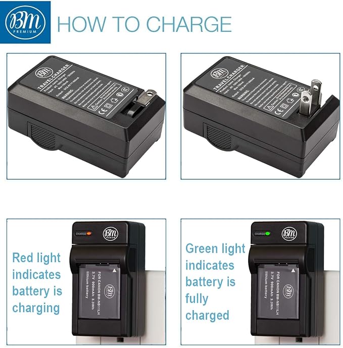 BM 2 NB-11LH Batteries and Charger
