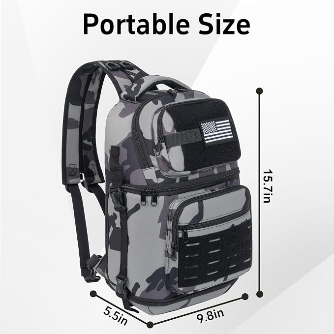 TORIBIO Camera Sling Bag, DSLR/SLR/Mirrorless Camera Bag