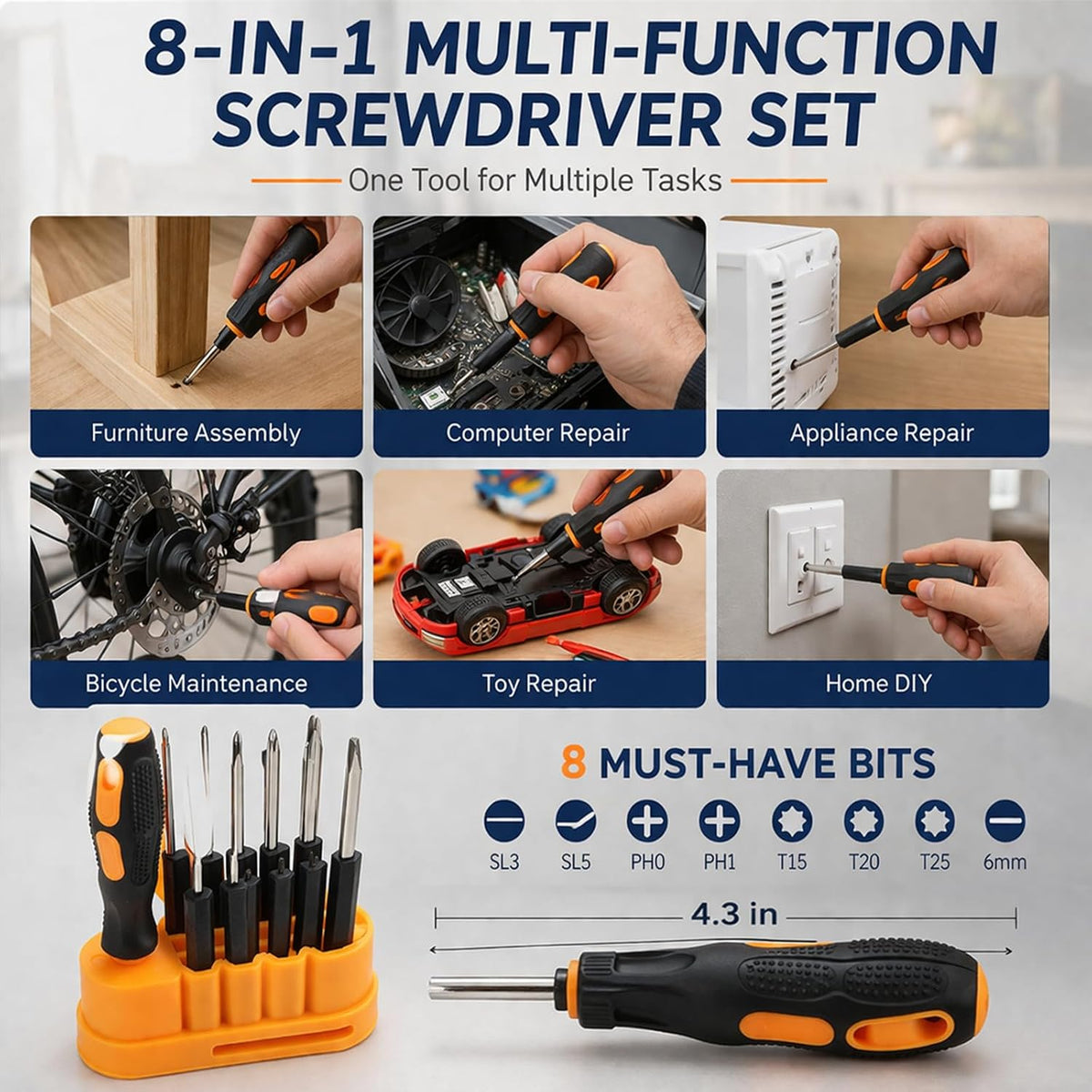 Car Roadside Emergency Kit, with Jumper Cables Automotive Kit,Car Safety Roadside Assistance Kit Headlamp,Tow Straps, Safety Hammers, Rainwear, Gloves.Black