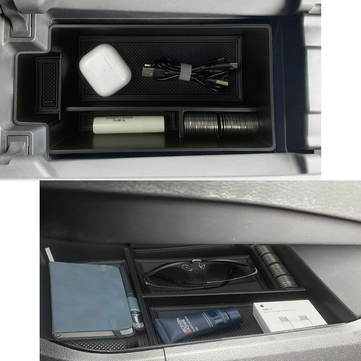 Zxiaochun 2PCS Center Console Organizer for 2021-2026 Rogue S/SV/Rock Creek