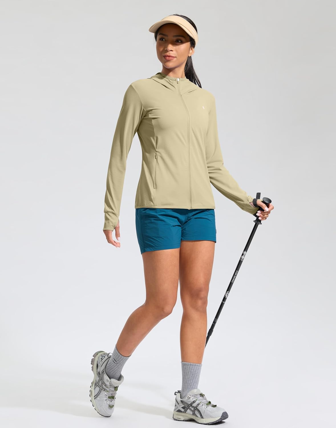 Soothfeel Women's Sun Protection Hoodie Jacket - Lightweight UPF 50+ Long Sleeve for Hiking | Pocket Included