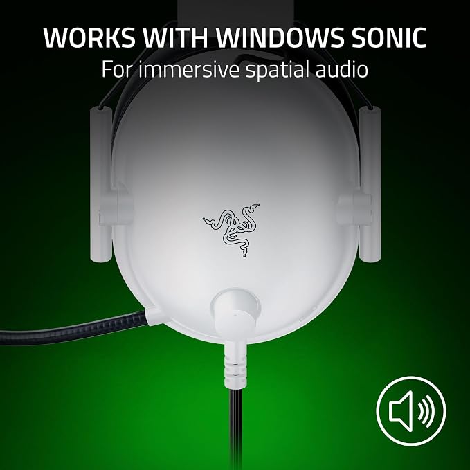 Razer BlackShark V2 X Wired Xbox Gaming Headset, White | 50mm Drivers, Cardioid Mic, Lightweight, Comfortable Noise Isolating Earcups, For Xbox Series X, Series S, PS5, PC, Switch